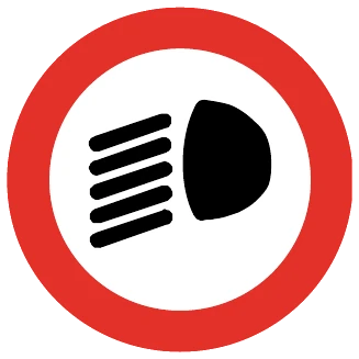 Señal Luces encendidas