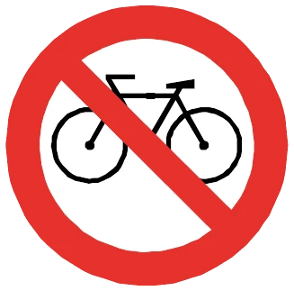 Señal Prohibida circulación de bicicletas